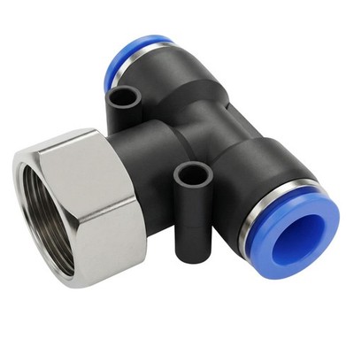 PU Schlauch T-Steckverbinder Fitting mit Innengewinde 10mm*1/2Zoll T-Stück Push-