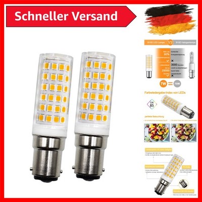 B15D LED Dimmbar 7W Ersatz Für Osram Halolux Ceram 75W B15D Halogenlampe,Warmwei