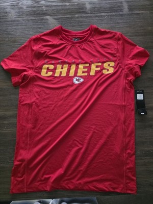 Kansas City Chiefs NFL Football Shirt Tee New Era Team Apparel Red Mens M, NEW