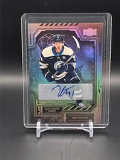 2025-26 Metal Universe Hockey #17 Kent Johnson Autograph Blue Jackets AU