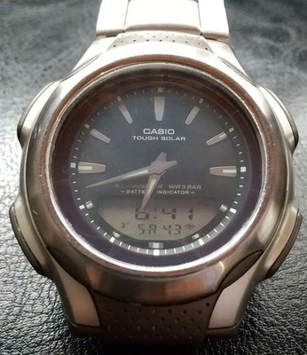 Casio Aw-s90 Module 2790 Tough Solar Watch Black Dial Needs
