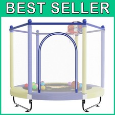 Toddler Trampoline with Safety Enclosure