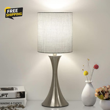 3 Way Touch Control Table Lamp Dimmable Bedside Desk Lamp LED Bulb Included