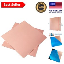 Versatile 8" x 10" Copper Sheet Set, 24 Gauge Thickness for Crafts  Modelers