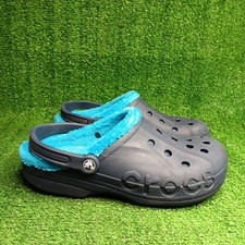 Crocs Baya Lined Clog Navy / Baby Blue Size 8 Men - 10 Women Free Shipping