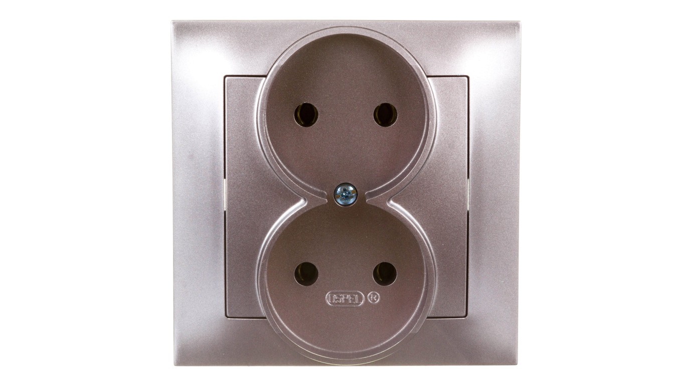 Impression Double Socket B/U Titanium GP-2Y/23