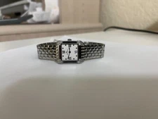 NOS LUCIEN PICCARD Ladies Diamond Bezel Sapphire Crystal Stainless watch