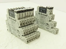 Allen-Bradley 700-HLT1Z Terminal Block Relay 700-TBR24 Ser A 24V Coil Lot of 9