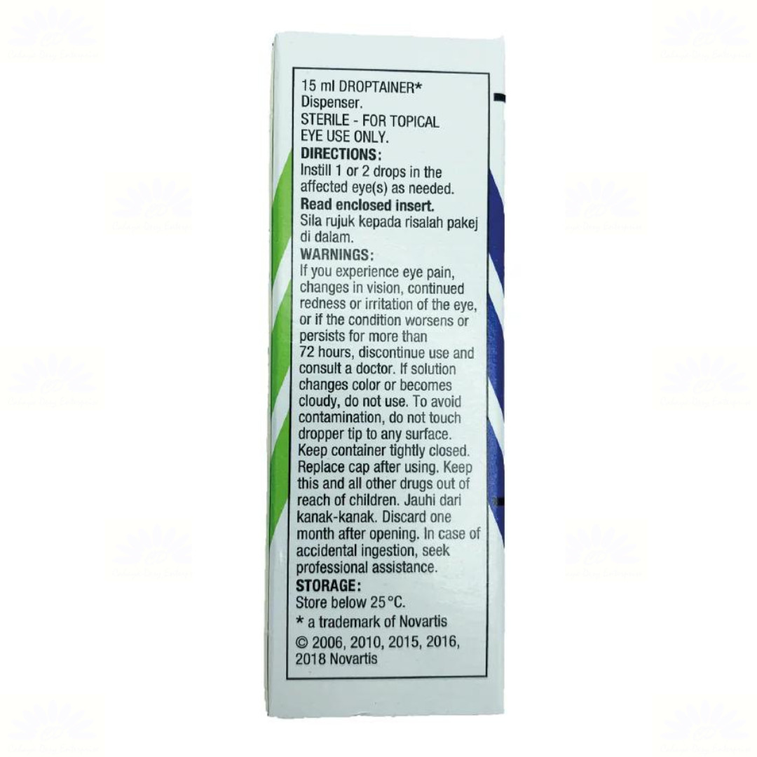 10 X Alcon Tears Naturale II Lubricant Soothing & Moisturizing Eye Drops 15ml