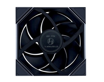 LIAN LI UNI FAN TL Wireless LCD 140 Black Without Controller