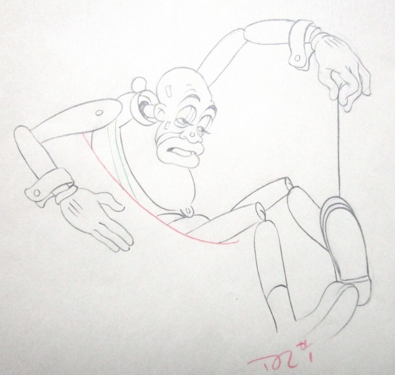 Muñeca actor negra STEPIN FETCHIT 1935 WALT DISNEY PRODUCCIÓN ORIGINAL cel DIBUJO