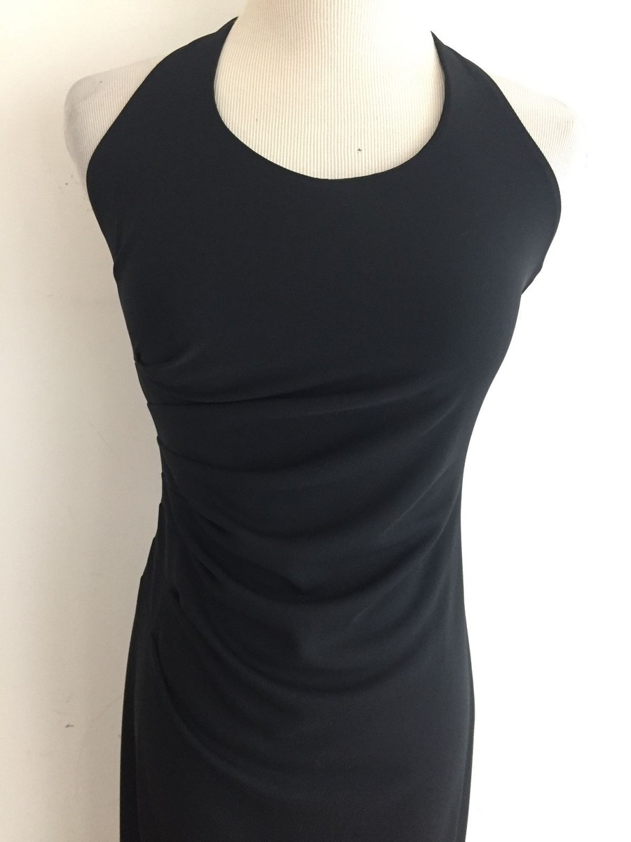 nicole miller black halter dress Nicole Miller Bow-detail Halterneck Dress