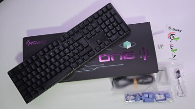 Ducky One 3 Classic Black/White Mechanical Gaming Keyboard RGB MX-Speed-Silver