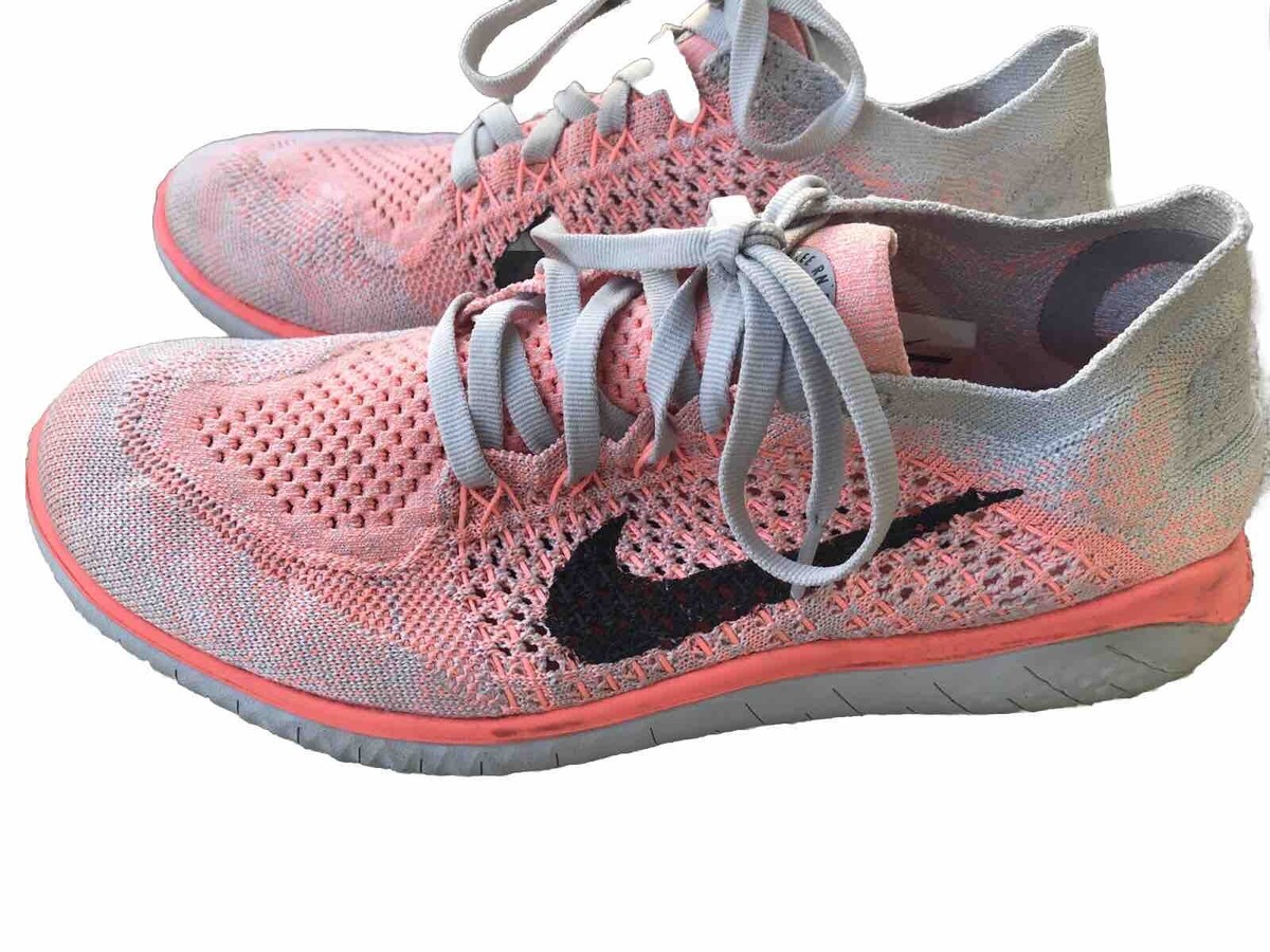 Nike Free Rn Flyknit RUNNING Shoes Sneakers Crimson Pulse Women Size
