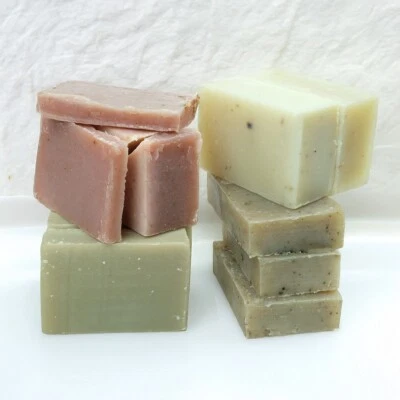 FRIENDLY SOAP 1.25kg Natural Soap Off-cuts - Cold Process - Mixed Scents - Wonky Bars - BUDGET