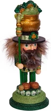 12" Hollywood Irish Nutcracker, Green