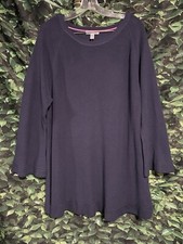 Isaac Mizrahi Live Pullover Knit Sweater Navy Blue Womens 2X New