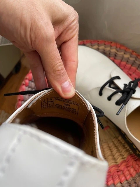 White Doc Martens Oxford Derbies Sz. 9-10 EU 42 Leather 1421 - Image 3 of 4