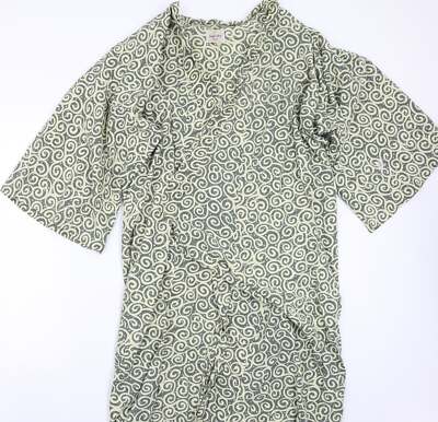 Maya Ubud Damen Strickjacke grün V-Ausschnitt Baumwollmischung Größe XL