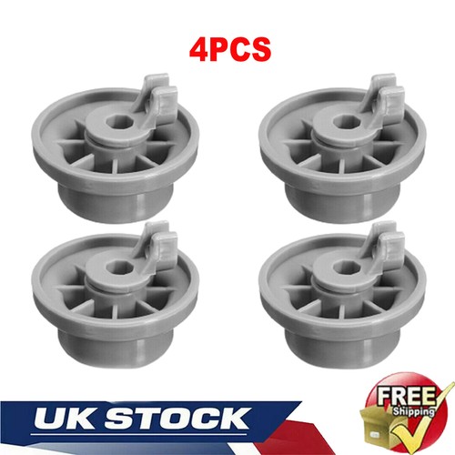 For Bosch Neff & Siemens Dishwasher Lower Basket Rollers Grey 00165314
