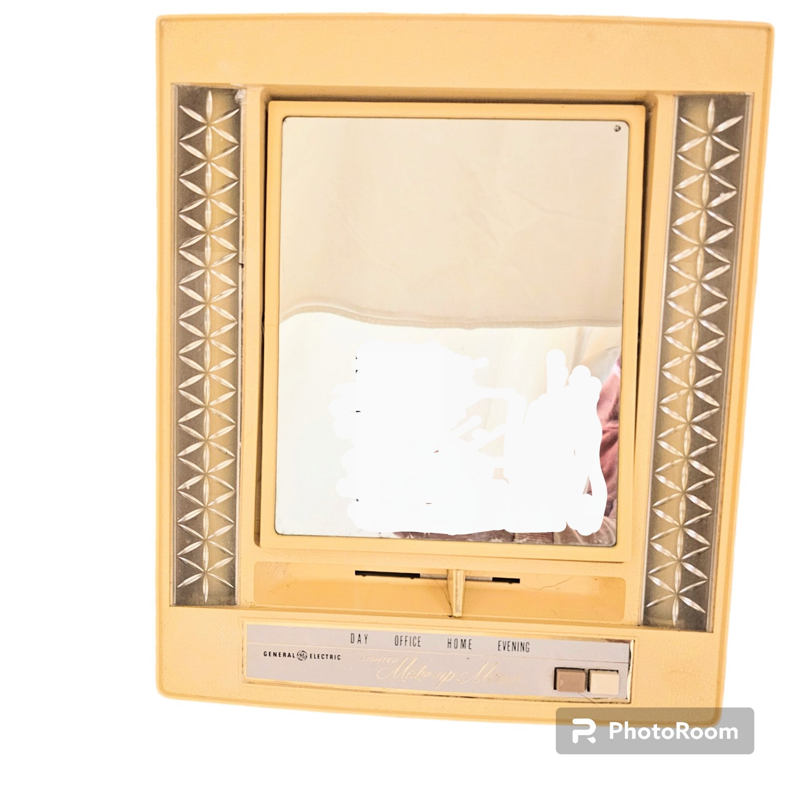 Vintage GE General Electric Lighted MakeUp Mirror Model B21M1 WORKS 4