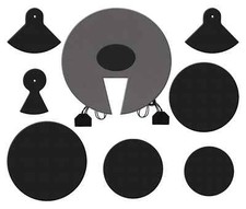 Set Sordine per Batteria Mute Pad Complet Stage Kit 10'' 12'' 14'' 16'' 22''