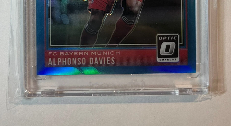 Alphonso Davies 2018-19 Panini Donruss clasificación óptica novato Bayern Canadá Aqua/149 Foto 2 de 4