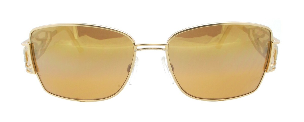New Authentic Cazal MOD.983 COL.853 Germany Gold Sunglasses New Authentic Cazal MOD.983 COL.853 Germany Gold Sunglasses