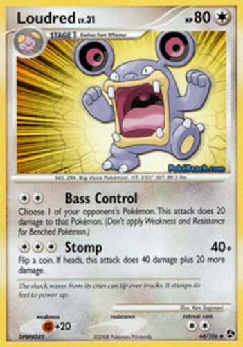 Pokemon - Loudred - 44/106 - Uncommon - Reverse Holo - Great Encounters - NM