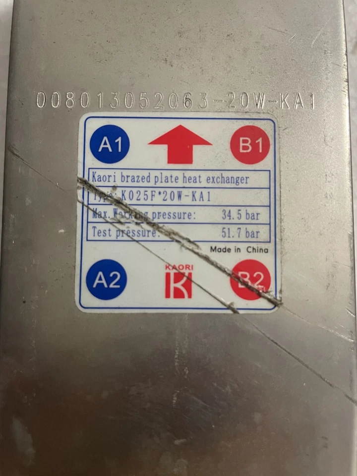 KAORI BRAZED PLATE HEAT EXCHANGER TYPE: K025F*20W-KA1 - Image 2 of 4
