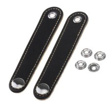 2 Piece Adjustable Bass Accordion Gusset Belts PU Leather Cover