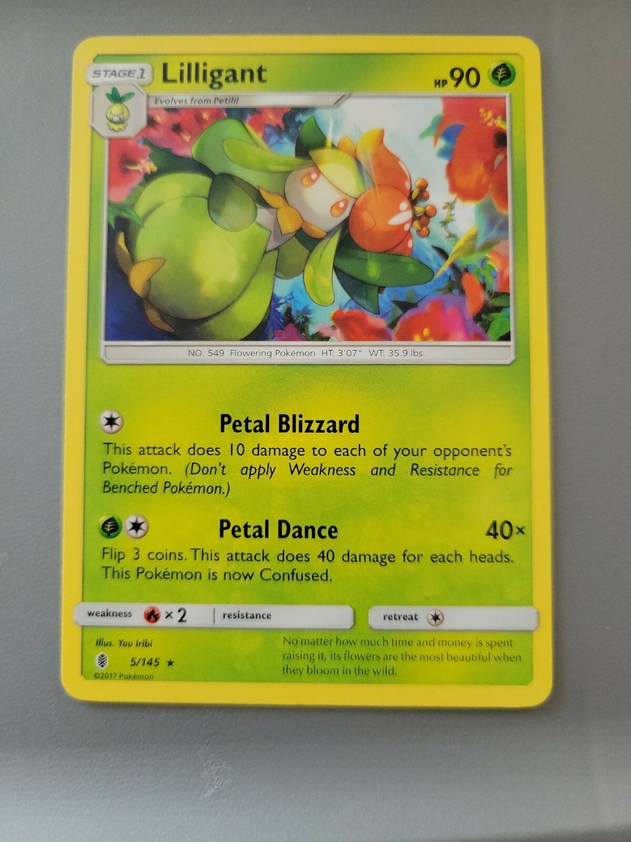 pokemon tcg sun and moon guardians rising card list Pokemon TCG Card 2017 Sun & Moon Guardians Rising Lilligant 5/145 Non Holo