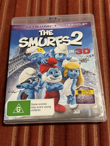 The Smurfs 2 | 3D + 2D Blu-ray + UV (Blu-ray, 2013) AS NEW Animated Movie - Picture 2 of 7