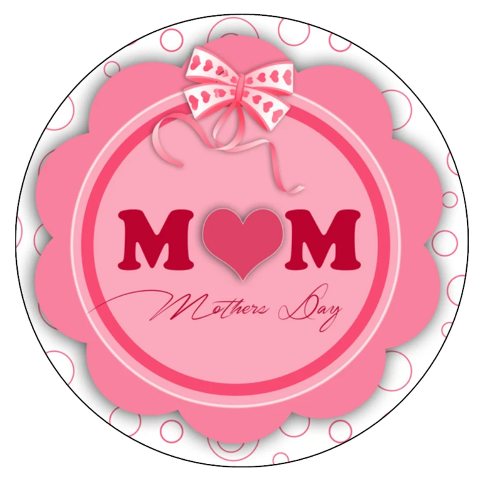 Decoraciones comestibles para pasteles del día de la madre oblea para pasteles y cupcakes (3 tamaños) Foto 2 de 4