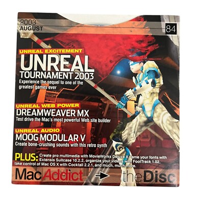MacAddict CD-ROM The Disc August 2003 #84 Unreal Tournament