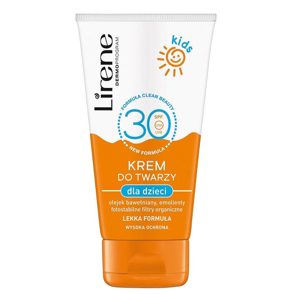 5900717319318 Детский солнцезащитный крем для лица SPF30 50 мл Lirene 3390₽