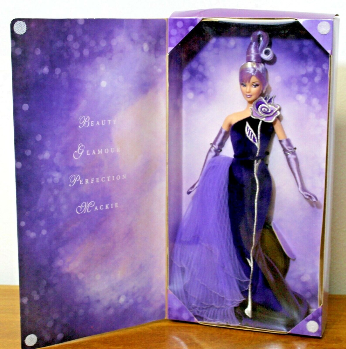 The Sterling Silver Rose Barbie Bob Mackie #53865 Avon Collector