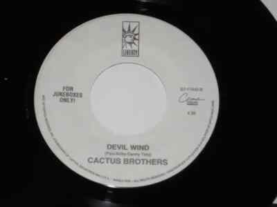 The Cactus Brothers Crazy Heart / Devil Wind Vinyl Single 7inch Liberty