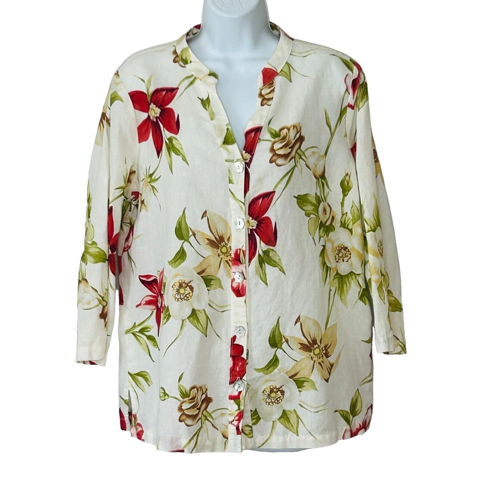 Hot Cotton Petites Floral Tops for Women