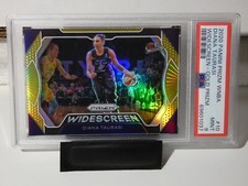 Diana Taurasi 2020 WNBA Prizm Widescreen #10 GOLD Prizm #'d 4/10 PSA 9 MINT