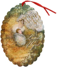 LPG Greetings Lamb of God Keepsake Ornament Box of 12 Christmas Cards