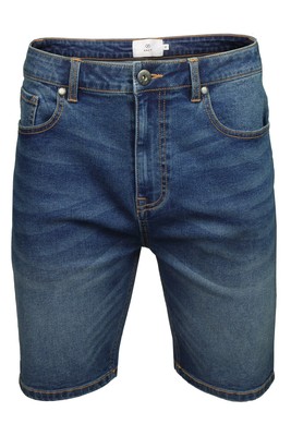 Xact Mens Stretch 10oz Denim Shorts, Regular Fit, 5-Pocket Western with Zip Fly