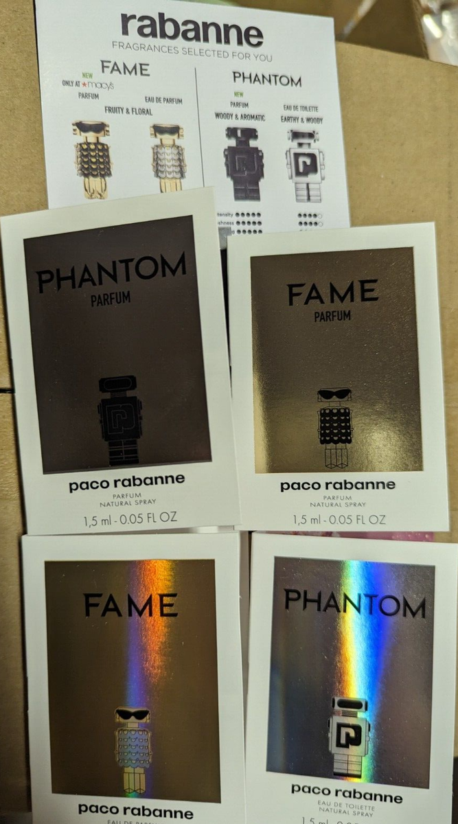 Paco Rabanne FAME EDP&PARFUM PHANTOM PARFUM&EDT 4-PC Set .05 OZ