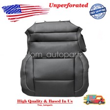 2015 2016 Chevy Silverado Truck Driver Bottom Unperforated Leather Cover Black