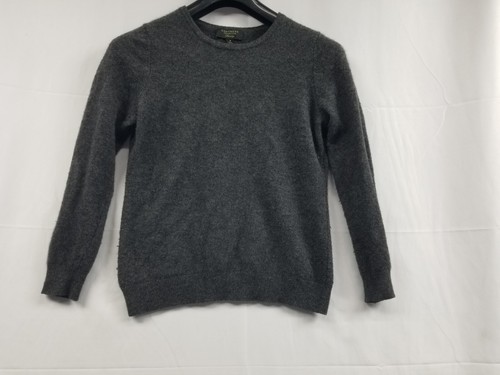 Cashmere Club Room Luxury Sweater Womens Gray Pullover S-M Measurements See Pics