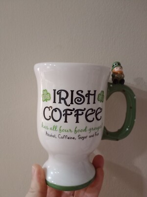Grasslands Road Irish Coffee Tea Leprechaun Handled 12 Oz Mug | eBay