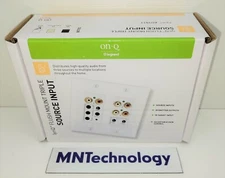 On-Q Legrand | AU1011 | LyriQ Flush Mount Triple Source Input -WHITE  -New