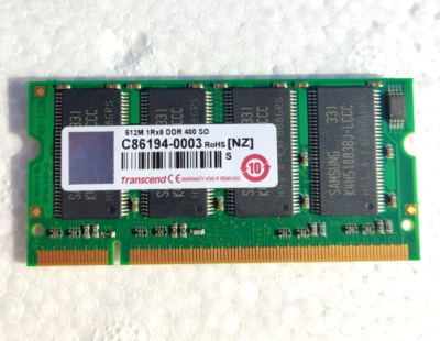 1Go DDR 400MHz PC3200 200-PIN SODIMM MÉMOIRE POUR ORDINATEURS PORTABLES