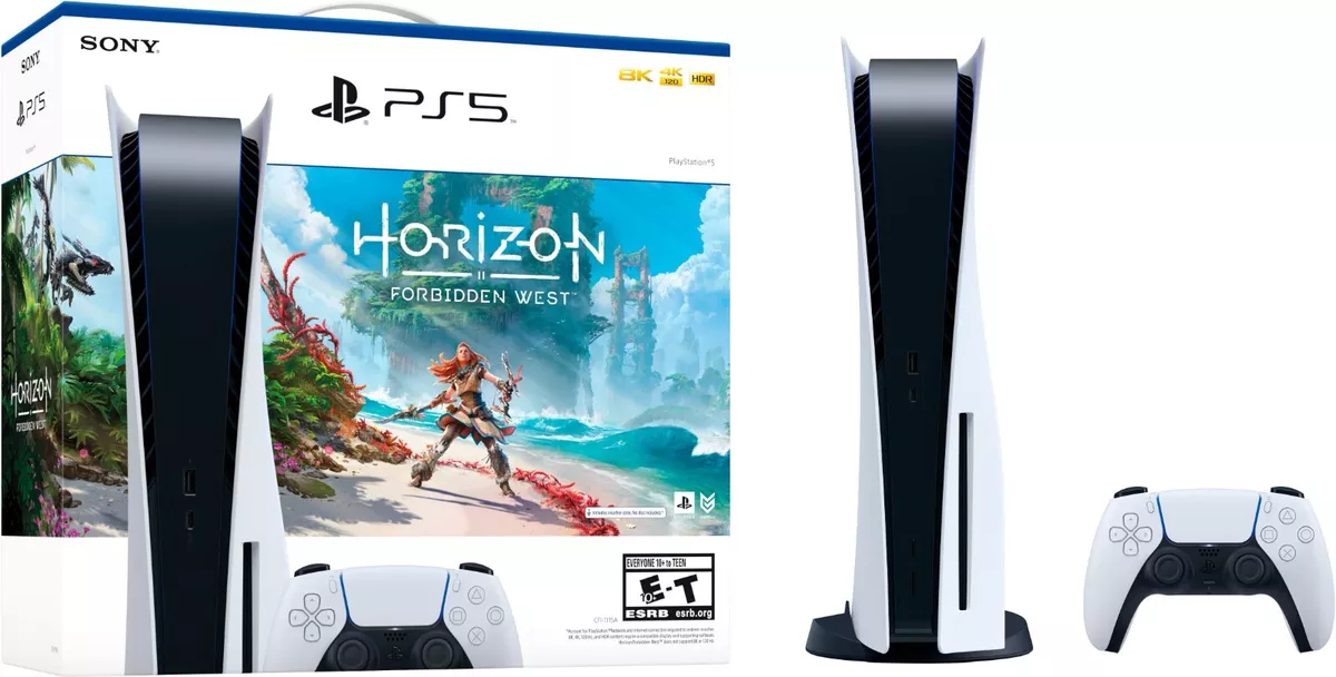 Console Playstation 5 + Game Horizon Forbidden West - PS5