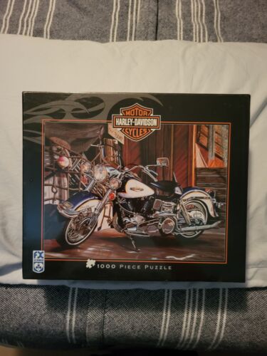 Harley Davidson 1000 Piece Puzzle FX Schmid Catch of the Day Scott Jacobs Sealed - Picture 1 of 6